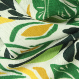 Green Leaves Crepe, Polyester — photo 2
