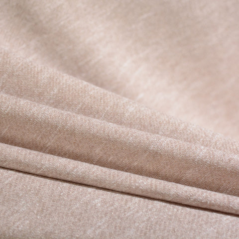 Light Beige Marl French Terry, Poly-Cotton, 255 gsm