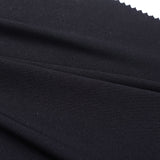 Polyester Stretch Jersey Knit Fabric, 154 gsm, 160 cm — Black — photo 2