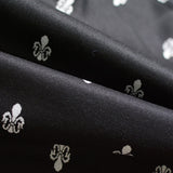 Jacquard Polyester Viscose Stretch Knit Fabric, 150 cm — Black — photo 2