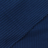 Viscose Polyester Stretch Rib Knit Fabric, 270 gsm, 160 cm — Navy — photo 2