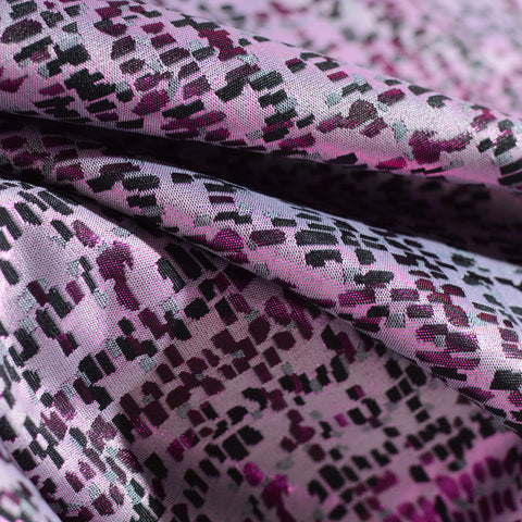 Black Abstract Jacquard, Polyester, 160 gsm