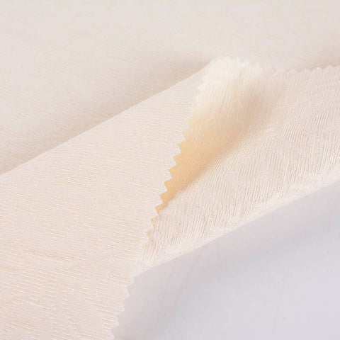 Cream Heart Jacquard, Cotton-Poly