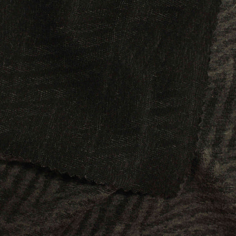 Dark Green Zigzag Jacquard, Polyester