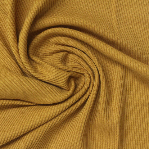 Tencel Lyocell Acetate Stretch Rib Knit Fabric, 215 gsm, 160 cm — Khaki, ref EF-270697