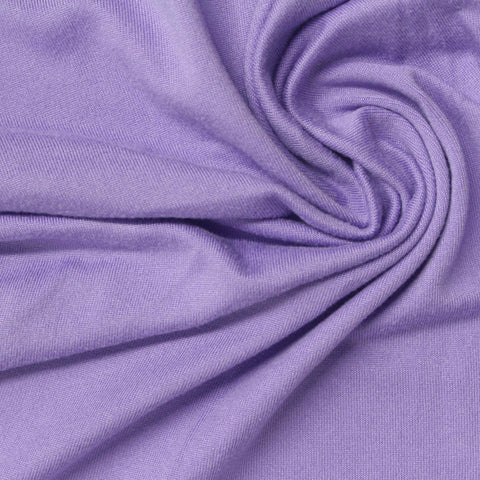 Polyester Stretch Milk Silk Knit Fabric, 180 gsm, 160 cm — Purple