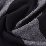 Black Vertical-Stripe French Terry, Viscose — photo 2