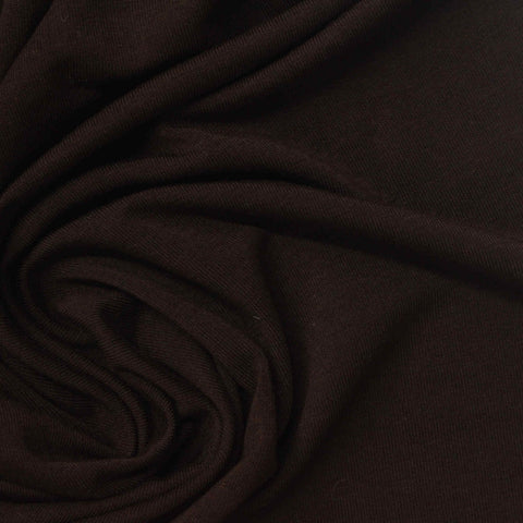 Viscose Stretch Jersey Knit Fabric, 165 gsm — Brown