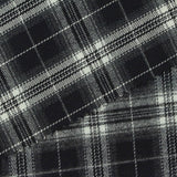 Black Plaid Woven, Poly-Viscose — photo 2