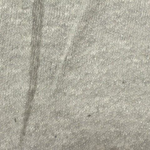 Viscose Metallic Chunky Knit Fabric, 185 gsm, 170 cm — Grey