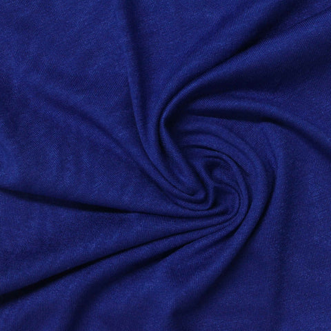 Viscose Stretch Jersey Knit Fabric, 134 gsm — Navy