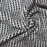 Black Houndstooth Chunky Knit, Viscose-Poly — photo 2