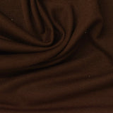 Polyester Viscose Stretch French Terry Fabric, 237 gsm, 170 cm — Brown — photo 2