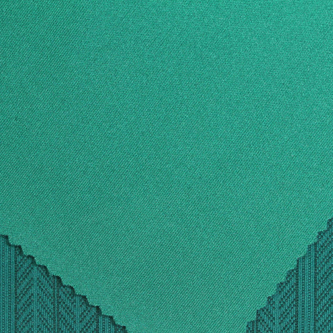 Teal Vertical-Stripe Scuba Knit, Polyester