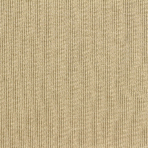 Polyester Cotton Stretch Rib Knit Fabric, 300 gsm, 100 cm — Khaki