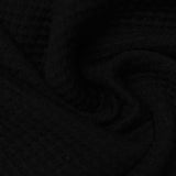 Jacquard Knit Fabric, 330 gsm — Black — photo 2
