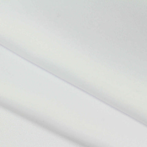 Printed Polyester Stretch Scuba Knit Fabric, 300 gsm, 155 cm — White