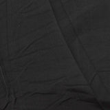 Polyester Stretch Rib Knit Fabric, 230 gsm, 155 cm — Black — photo 2
