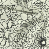 Black Floral Knit, Cotton — photo 2