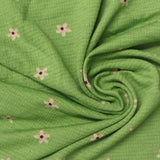 Light Pink Flowers Knit, Polyester — photo 2