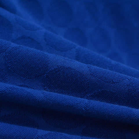 Blue Tone-on-Tone Interlock Knit, Spandex