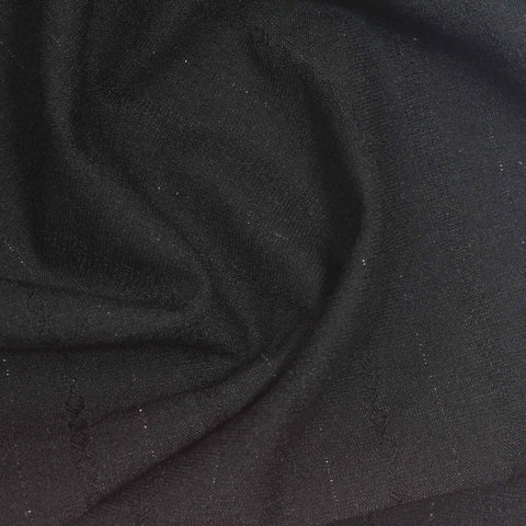 Black Pinstripes Jacquard, Poly-Viscose