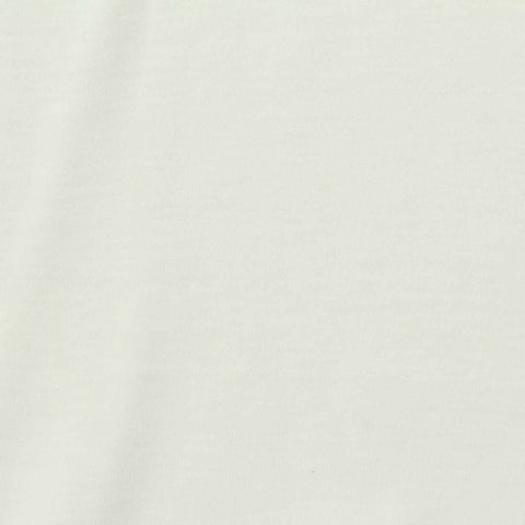 100% Cotton Interlock Knit Fabric, 175 gsm, 165 cm — White