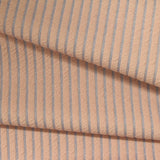 Peach Vertical-Stripe Interlock Knit, Nylon — photo 2
