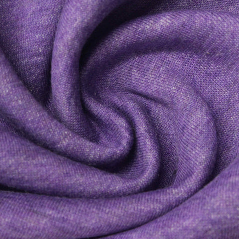 Purple Marl French Terry, Cotton-Poly, 265 gsm
