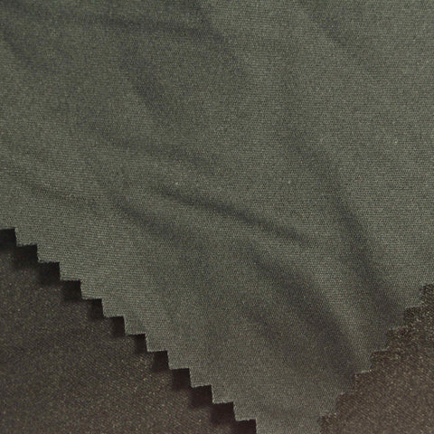 Cotton Nylon Stretch Sateen Fabric, 120 gsm, 145 cm — Khaki