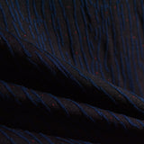 Dark Blue Vertical-Line Jacquard, Poly-Viscose — photo 2
