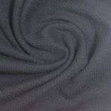 Polyester Cotton Waffle Knit Fabric, 230 gsm, 140 cm — Black — photo 2