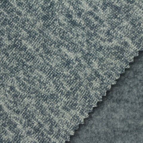 Grey-Blue Heather Chunky Knit, Polyester