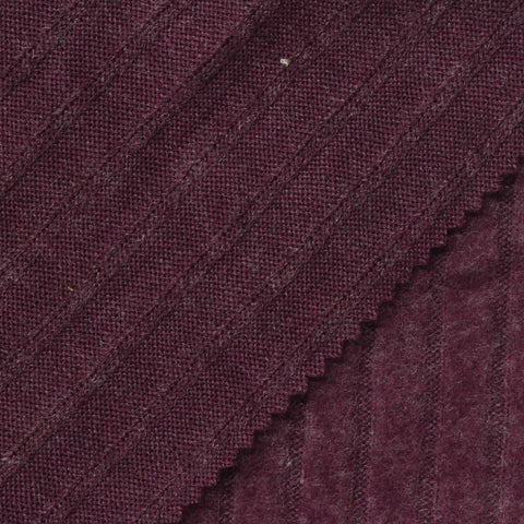 Brushed Rib Knit Fabric, 230 gsm, 154 cm — Purple