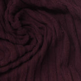 Brushed Polyester Viscose Stretch Rib Knit Fabric, 250 gsm, 150 cm — Purple — photo 2