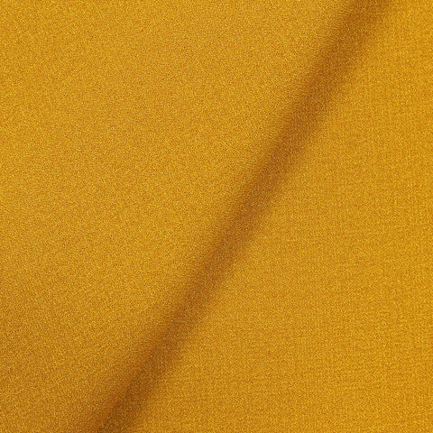 100% Polyester Linen-Look Fabric, 183 gsm — Yellow