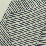 Navy Horizontal-Stripe Woven, Cotton — photo 2