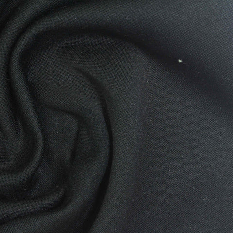 100% Polyester Fleece Fabric, 160 gsm, 147 cm — Black