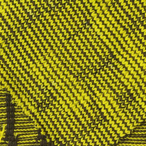 Yellow Geometric Chunky Knit, Polyester