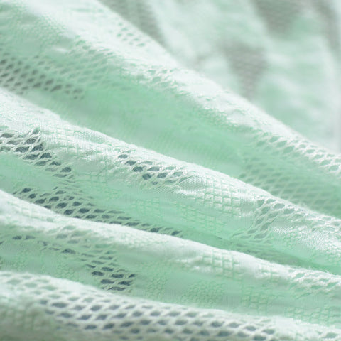 Jacquard 100% Polyester Woven Fabric, 200 gsm, 150 cm — White