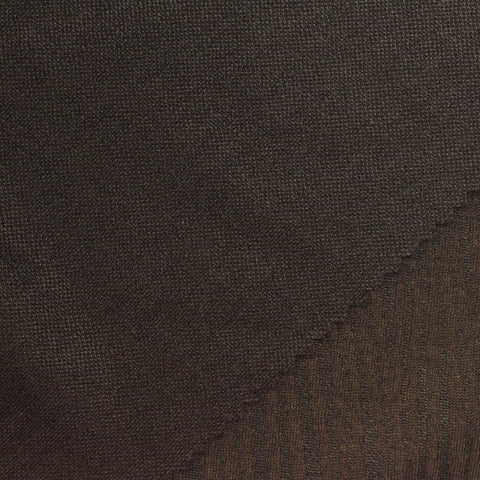 Dark Brown Tone-on-Tone Interlock Knit, Polyester