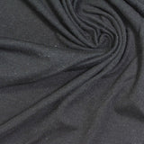 Polyester Stretch Milk Silk Knit Fabric, 185 gsm, 165 cm — Black — photo 2