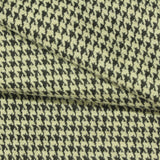 Black Houndstooth Interlock Knit, Poly-Cotton — photo 2