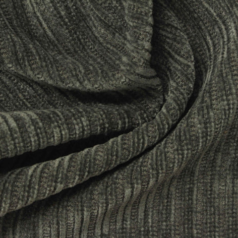 Dark Grey-Green Marl Chenille, Polyester