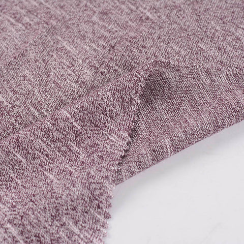 Plum Marl Chunky Knit, Viscose-Poly