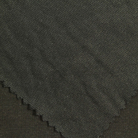 Dark Green Marl Ponte Knit