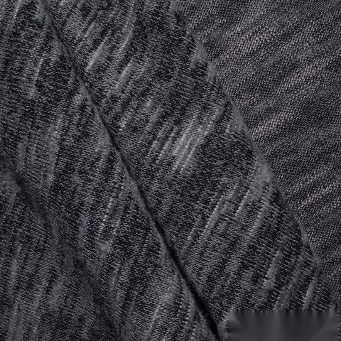Dark Grey Marl Knit, Viscose-Poly, 140 gsm
