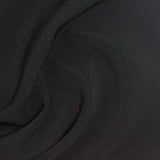 Polyester Stretch Knit Fabric, 320 gsm, 150 cm — Black — photo 2