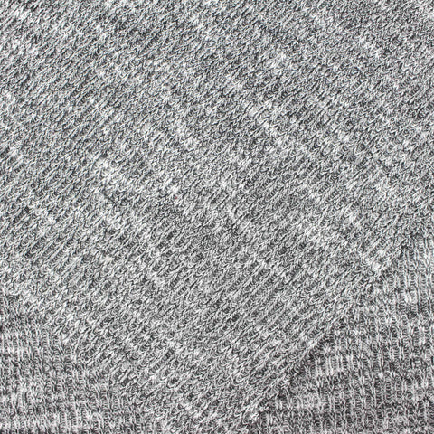Black Marl Rib Knit, Viscose-Poly, 242 gsm
