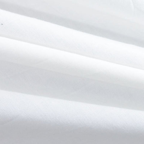 Polyester Cotton Poplin Fabric, 115 gsm, 147 cm — White